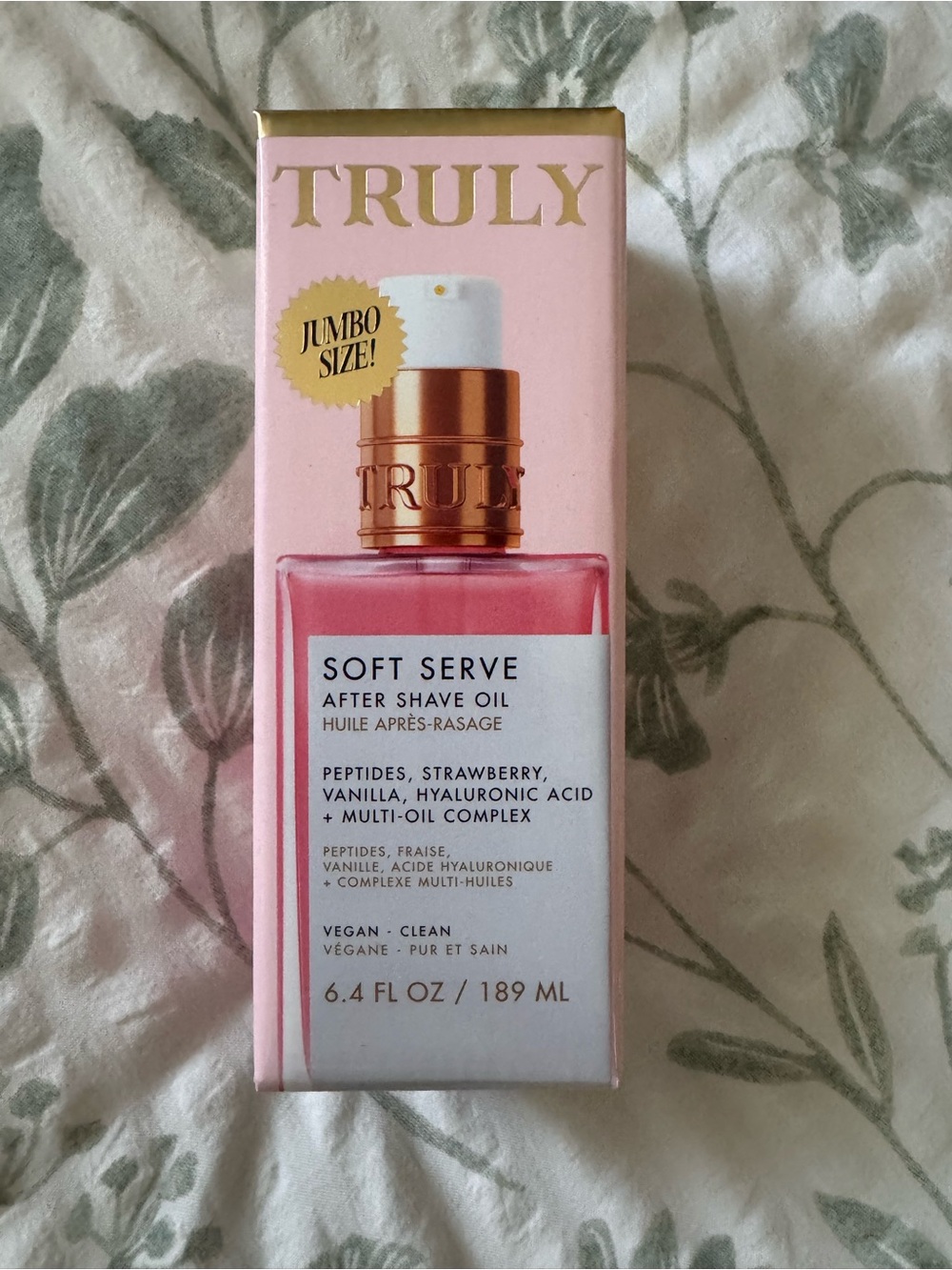 Truly Soft Serve After Shave Oil Strawberry Vanilla Jumbo Size